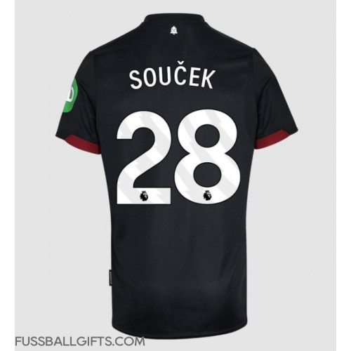 West Ham United Tomas Soucek #28 Fußballbekleidung Auswärtstrikot 2024-25 Kurzarm